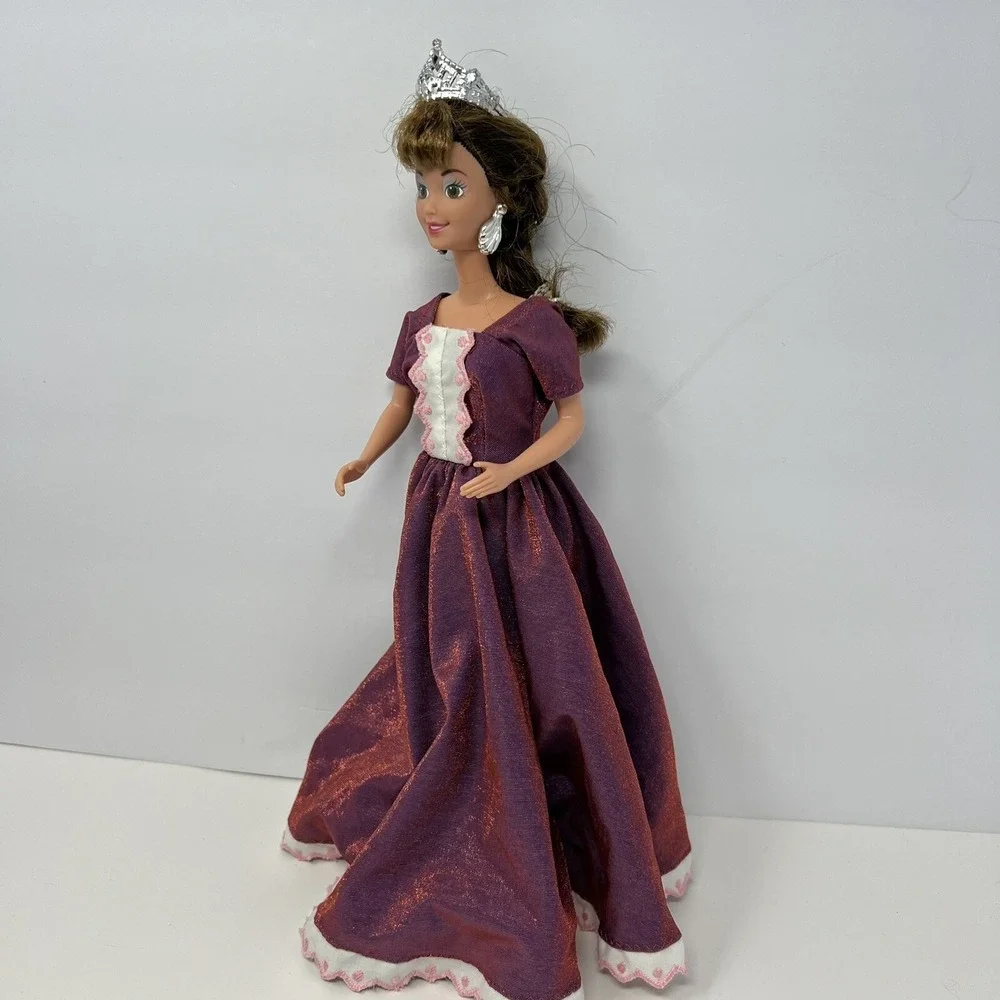 Miss America Doll Pageant 1991 Kenner Gown Crown Earrings Collectible Fashion
